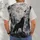 Howling Wolf, Raven and Full Moon Woodland Scene for Gothic Night Nature Lovers All-over Print Unisex T-shirt - 4