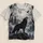Howling Wolf, Raven and Full Moon Woodland Scene for Gothic Night Nature Lovers All-over Print Unisex T-shirt - 5