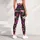 Violet Magenta Botanical Blooms for Everyday Style and Special Occasions Leggings - 4