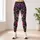 Violet Magenta Botanical Blooms for Everyday Style and Special Occasions Leggings - 6