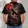 Gothic Raven Moon And Wolf Forest Night Scene For Alternative Everyday Style All-over Print Unisex T-shirt - 4