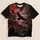 Gothic Raven Moon And Wolf Forest Night Scene For Alternative Everyday Style All-over Print Unisex T-shirt - 5