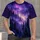 Violet Starlit Forest Scenery for Dreamy Nature Walks and Cozy Everyday Escapes All-over Print Unisex T-shirt - 1