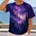 Violet Starlit Forest Scenery for Dreamy Nature Walks and Cozy Everyday Escapes All-over Print Unisex T-shirt - 2