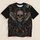 Gothic Winged Skull and Crimson Roses for Halloween and Dark Romantic Style All-over Print Unisex T-shirt - 5
