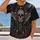 Gothic Winged Skull and Crimson Roses for Halloween and Dark Romantic Style All-over Print Unisex T-shirt - 2