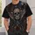 Gothic Winged Skull and Crimson Roses for Halloween and Dark Romantic Style All-over Print Unisex T-shirt - 6