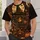Witch Hat and Moonlit Tarot Cards for Halloween Parties and Enchanted Autumn Nights All-over Print Unisex T-shirt - 6