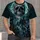 Gothic Skull, Moonlit Castle And Roses For Dark Fantasy Nightlife Style Fans All-over Print Unisex T-shirt - 1