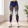Celestial Moon And Rainbow Tree For Festival Nights And Everyday Bohemian Style Leggings - 6
