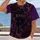 Gothic Rouge Roses and Violet Wings for Midnight Halloween and Dark Romantic Style All-over Print Unisex T-shirt - 2