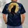 Black Cat Beneath Golden Moon for Spooky Halloween Nighttime Fans All-over Print Unisex T-shirt - 4