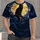 Black Cat Beneath Golden Moon for Spooky Halloween Nighttime Fans All-over Print Unisex T-shirt - 1