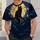 Black Cat Beneath Golden Moon for Spooky Halloween Nighttime Fans All-over Print Unisex T-shirt - 6