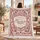 Personalized Name Blanket – Custom Name & Date, Floral Bow Oval Frame Keepsake Throw, Newlywed Wedding Anniversary Gift - 1
