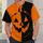 Smiling Jack-O'-Lantern Halloween Color Block for Festive October Celebrations All-over Print Unisex T-shirt - 6