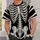 Monochrome Skeleton Ribcage and Bone Anatomy for Halloween Gothic Style Enthusiasts All-over Print Unisex T-shirt - 6