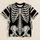 Monochrome Skeleton Ribcage and Bone Anatomy for Halloween Gothic Style Enthusiasts All-over Print Unisex T-shirt - 5
