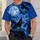Wolf, Raven and Blue Moon Forest for Nighttime Nature Lovers and Outdoor Enthusiasts All-over Print Unisex T-shirt - 6