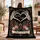 Personalized Skeleton Couple Blanket – Custom Names & Date, Till Death Do Us Part Gothic Wedding Anniversary Halloween Gift - 1