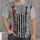 Distressed American Flag and Freedom Motif for Patriotic Holidays and Casual Wear All-over Print Unisex T-shirt - 1