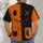 Patchwork Halloween Scarecrow Face and Cat Pockets for Spooky Party Cosplay Wear All-over Print Unisex T-shirt - 4