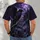 Gothic Raven and Haunted Castle Scene for Dark Fantasy Nights and Autumn Outings All-over Print Unisex T-shirt - 4