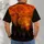 Black Cat Halloween Nightfall Scenes for Spooky October Celebrations and Cat Lovers All-over Print Unisex T-shirt - 4