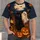 Black Cat, Friendly Ghost and Jack-o'-Lanterns for Halloween and Autumn Celebrations All-over Print Unisex T-shirt - 1