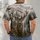 Majestic Antlered Forest Deer And Misty Pines For Nature Lovers And Woodland Trail Days All-over Print Unisex T-shirt - 4