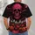 Neon Skull, Ghosts And Pumpkin Patch For Gothic Halloween Nightfall Women All-over Print Unisex T-shirt - 4