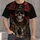 Gothic Cowboy Skull and Crimson Moon for Spooky Western Halloween Nights All-over Print Unisex T-shirt - 1