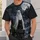 Ghost And Black Cat At Haunted Castle For Halloween Nighttime Enthusiasts All-over Print Unisex T-shirt - 6