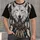 White Wolf Faces and Turquoise Feathers for Nature-Loving Everyday Style All-over Print Unisex T-shirt - 1