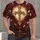 Burgundy Cross And Heart With Grace And Courage For Everyday Faith And Reflection All-over Print Unisex T-shirt - 1