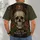 Gothic Skull And Marigold Celestial Art For Halloween And Alternative Style Fans All-over Print Unisex T-shirt - 4