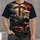 Eagle Cross and Flag Faith Scene for Patriotic Gatherings and Everyday Wear All-over Print Unisex T-shirt - 1