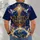 Radiant Golden Cross Above Earth for Christian Worship and Everyday Faithful Living All-over Print Unisex T-shirt - 4