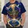 Radiant Golden Cross Above Earth for Christian Worship and Everyday Faithful Living All-over Print Unisex T-shirt - 6