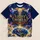 Radiant Golden Cross Above Earth for Christian Worship and Everyday Faithful Living All-over Print Unisex T-shirt - 5