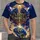 Radiant Golden Cross Above Earth for Christian Worship and Everyday Faithful Living All-over Print Unisex T-shirt - 1