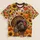 Turkey, Sunflowers & Pumpkins for Thanksgiving Gatherings and Cozy Autumn Days Ahead All-over Print Unisex T-shirt - 5