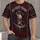 Football Skull and Rose Emblem for October Game Nights and Awareness Gifts All-over Print Unisex T-shirt - 1