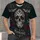 Gothic Sugar Skull and Moonlit Florals for Halloween Nights and Alternative Style All-over Print Unisex T-shirt - 1