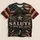 Saluting Soldier and Flag Tribute for Veterans Day and Patriotic Pride All-over Print Unisex T-shirt - 5