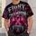 Pink Boxing Gloves And Football For Breast Cancer Awareness And Fight Night Support All-over Print Unisex T-shirt - 6