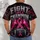 Pink Boxing Gloves And Football For Breast Cancer Awareness And Fight Night Support All-over Print Unisex T-shirt - 4