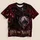 Black Cat Crystal Ball Witch Art for Halloween Night and Gothic Style Lovers All-over Print Unisex T-shirt - 5