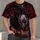 Black Cat Crystal Ball Witch Art for Halloween Night and Gothic Style Lovers All-over Print Unisex T-shirt - 1