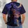 Witch And Glowing Pumpkins Under A Crescent Moon For Halloween Night All-over Print Unisex T-shirt - 4